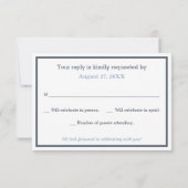 Carte RSVP Bow Cravate, carte de réponse (Dos)