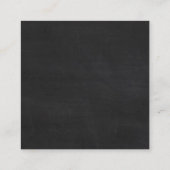 Carte RSVP Calendrier Chalkboard moderne (Dos)