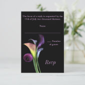 Carte RSVP Calla Lilies (Debout devant)