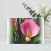 Carte RSVP Calla Rose (Debout devant)