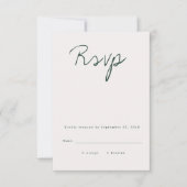 Carte RSVP Calligraphie moderne (Devant)