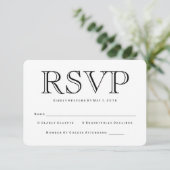 Carte RSVP Calson traditionnelle (Debout devant)