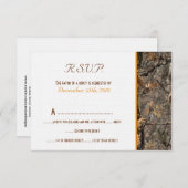 Carte RSVP Camo Chic Wedding du chasseur (Devant / Derrière)