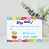 Carte RSVP Candy (Debout devant)