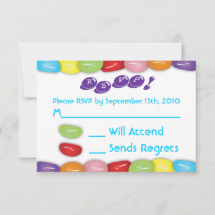 Carte RSVP Candy