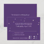 Carte RSVP Caprice Lucioles (Devant / Derrière)