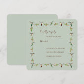 Carte RSVP Card (Devant / Derrière)