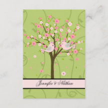 Carte RSVP Cerry Blossom Birds