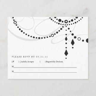 Carte RSVP Chandelier