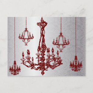 Carte RSVP Chandelier Bourgogne