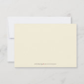 Carte RSVP Cherry Blossoms (jaune) (Dos)