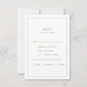 Carte RSVP Choix de la carte RSVP (Devant)