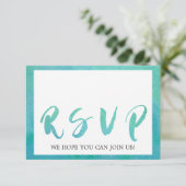Carte RSVP Choix de la plage Carte RSVP (Debout devant)