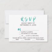 Carte RSVP Choix de la plage Carte RSVP (Dos)