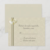Carte RSVP Christian Wedding (Devant / Derrière)