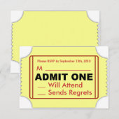 Carte RSVP Cinéma (Devant / Derrière)