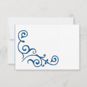 Carte RSVP Cirrus Ivory (bleu) (Dos)