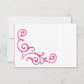 Carte RSVP Cirrus Ivory (Magenta) (Dos)