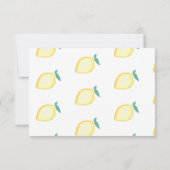Carte RSVP citron (Dos)
