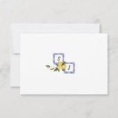 Carte RSVP citron bleu Italia (Dos)