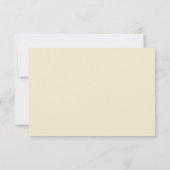 Carte RSVP Citrouille Floral Automne (Dos)