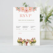 Carte RSVP classique de mariage élégant (Debout devant)