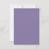Carte RSVP classique Lavender Lavender (Dos)