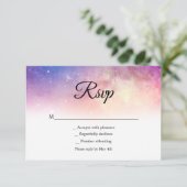 Carte Rsvp Clouds Rose et Bleu (Debout devant)