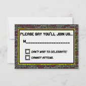 Carte RSVP Coder's Party (Devant)