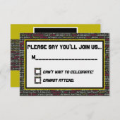 Carte RSVP Coder's Party (Devant / Derrière)