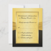 CARTE RSVP Cœurs Unis RUBAN IMPRIMÉ (Dos)