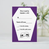Carte RSVP Coffin Ivory (Indigo) (Debout devant)