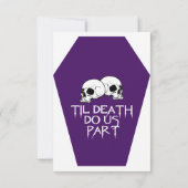 Carte RSVP Coffin Ivory (Indigo) (Dos)