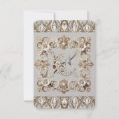 Carte RSVP Colibri Blanc Mariage (Devant)