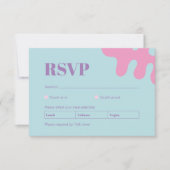 Carte RSVP Collage Confetti (Devant)