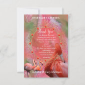 Carte RSVP Coral, Grass & Peony-rose Blooms (Devant)