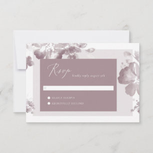 Carte RSVP couleur aquarelle