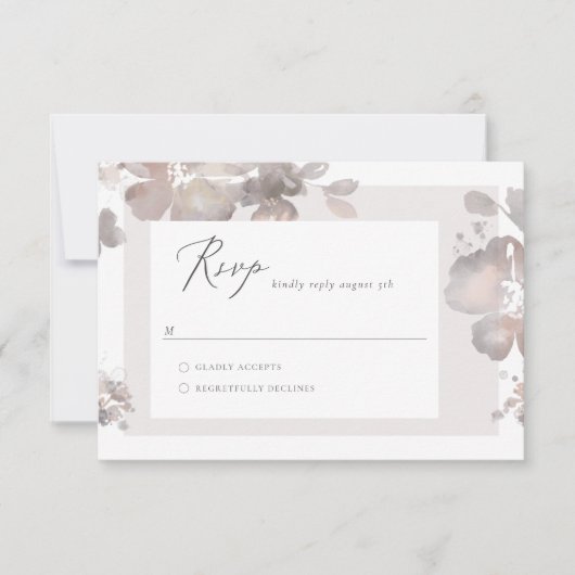 Carte RSVP couleur aquarelle (Devant)