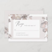 Carte RSVP couleur aquarelle (Devant / Derrière)