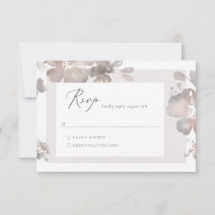 Carte RSVP couleur aquarelle