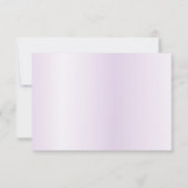 Carte RSVP couleur d'eau violet (Dos)