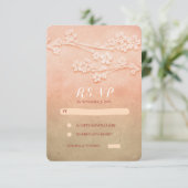 carte RSVP couleur rose (Debout devant)