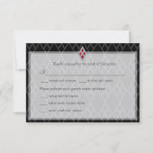 Carte RSVP Cravate noire (Dos)