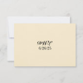 Carte RSVP Daffodique Kiss QR Code (Dos)