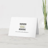 Carte RSVP Damask (Dos)