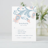 Carte RSVP d'art populaire scandinave (Debout devant)