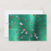 CARTE RSVP DATE À SAUVERGARder ROUGE TACHE VERTE B (Dos)