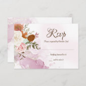 Carte RSVP d'automne (Devant / Derrière)