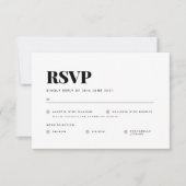 Carte RSVP de base (Devant)