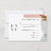 Carte RSVP de boîtier Abstrait (Devant)